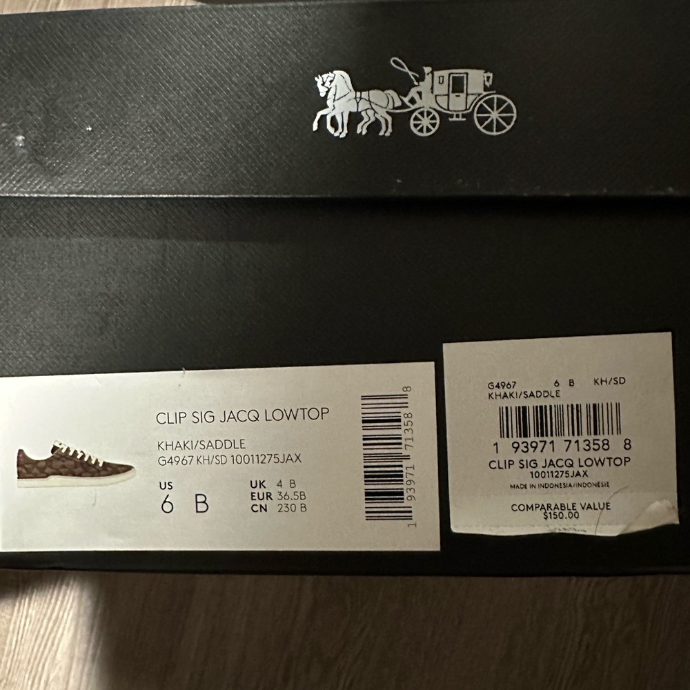 Coach sneakers! size 6